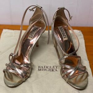 Badgley Mischka Metallic Heels